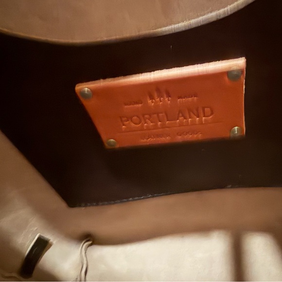 Portland Leather Mystery Tote Box Tamarindo New in original Box - Picture 7 of 16